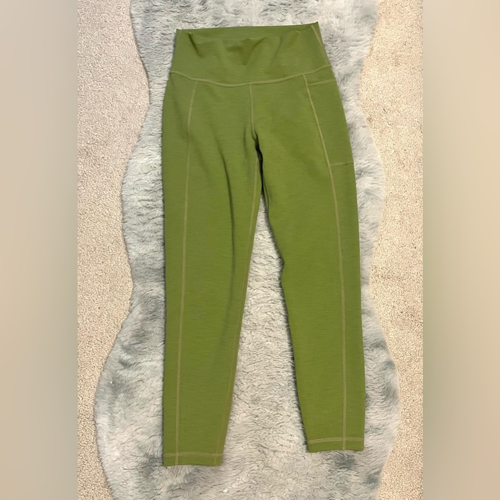 Sweaty Betty Olive Green High-Waist Leggings